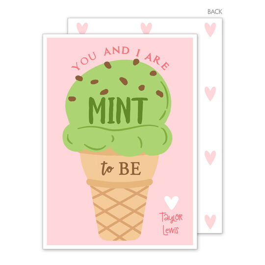 Mint to Be Valentine Exchange Cards